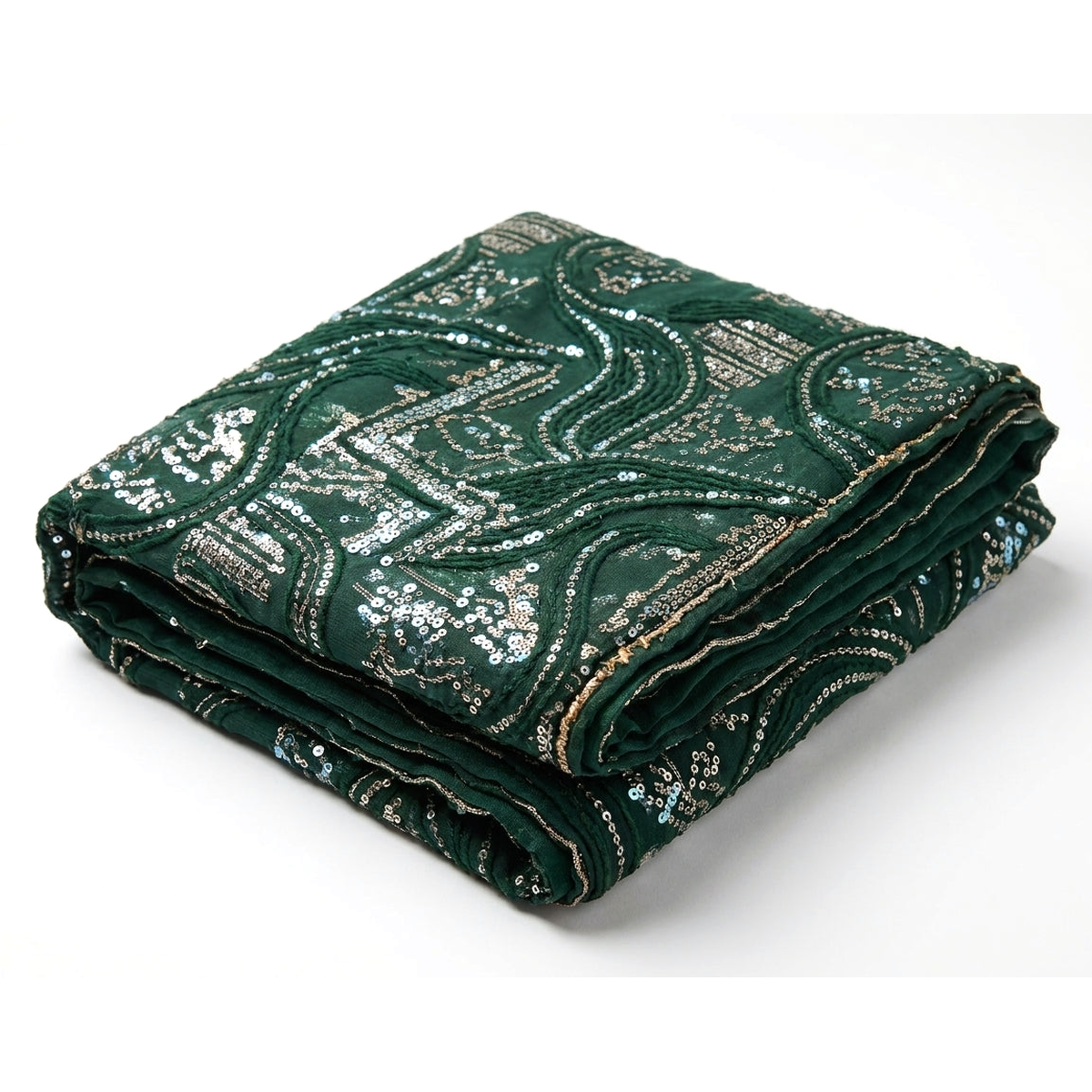 Emerald Sequin Bazin Riche